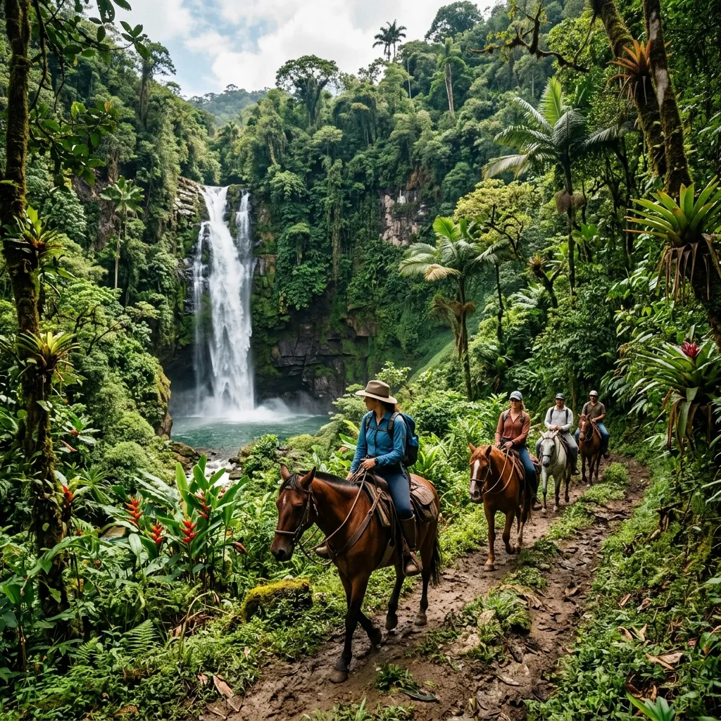 Tour Coguis Cabalgata, Caserío Indígena y Cascada Orinoco